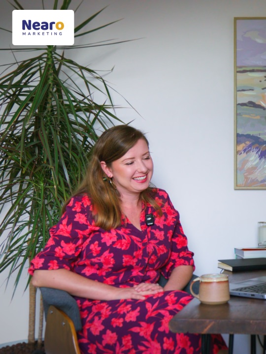 Dorota Martinez laughing on the Human Business video podcast